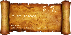 Peltz Tamara névjegykártya
